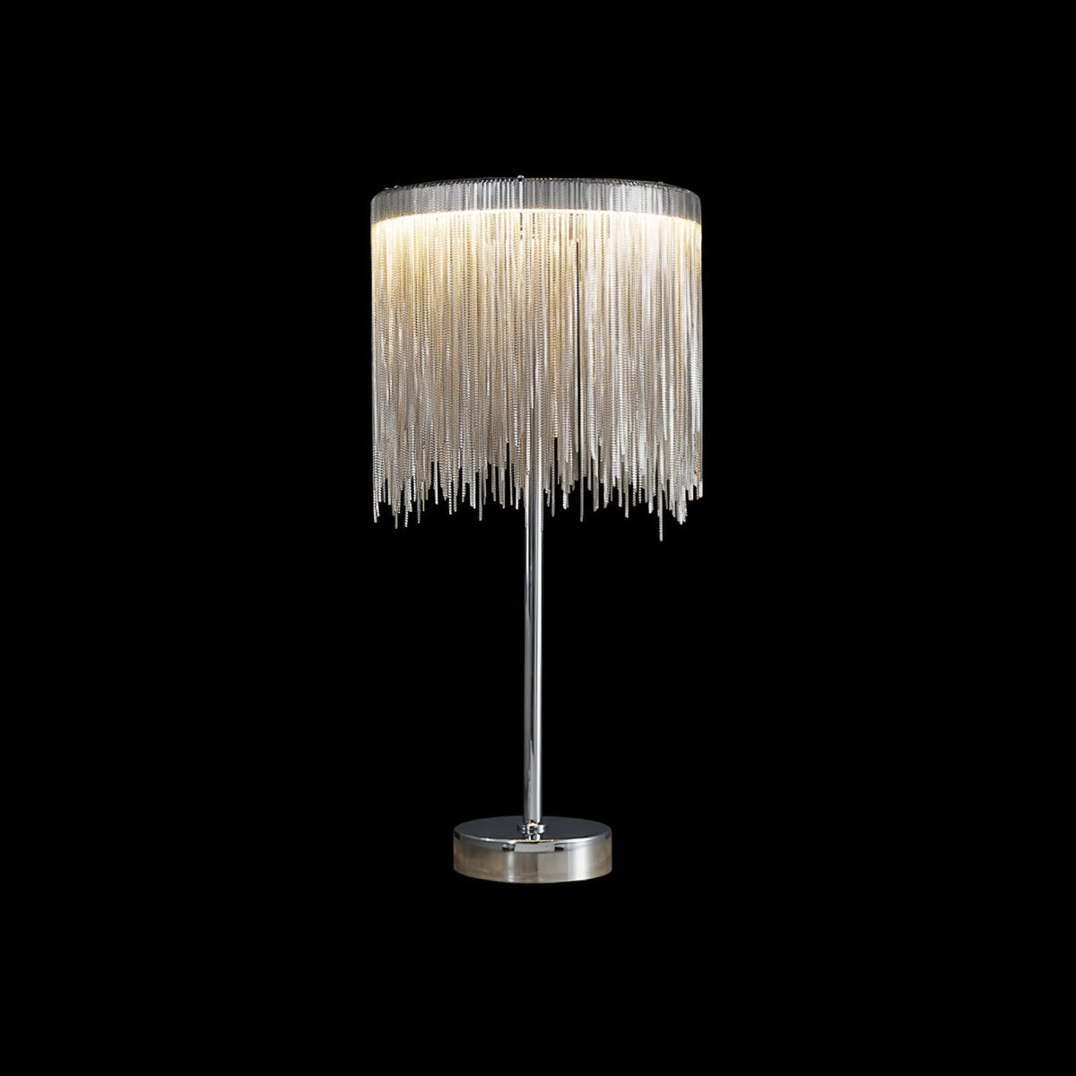 Cascade Cadena Tassel lámpara de mesa