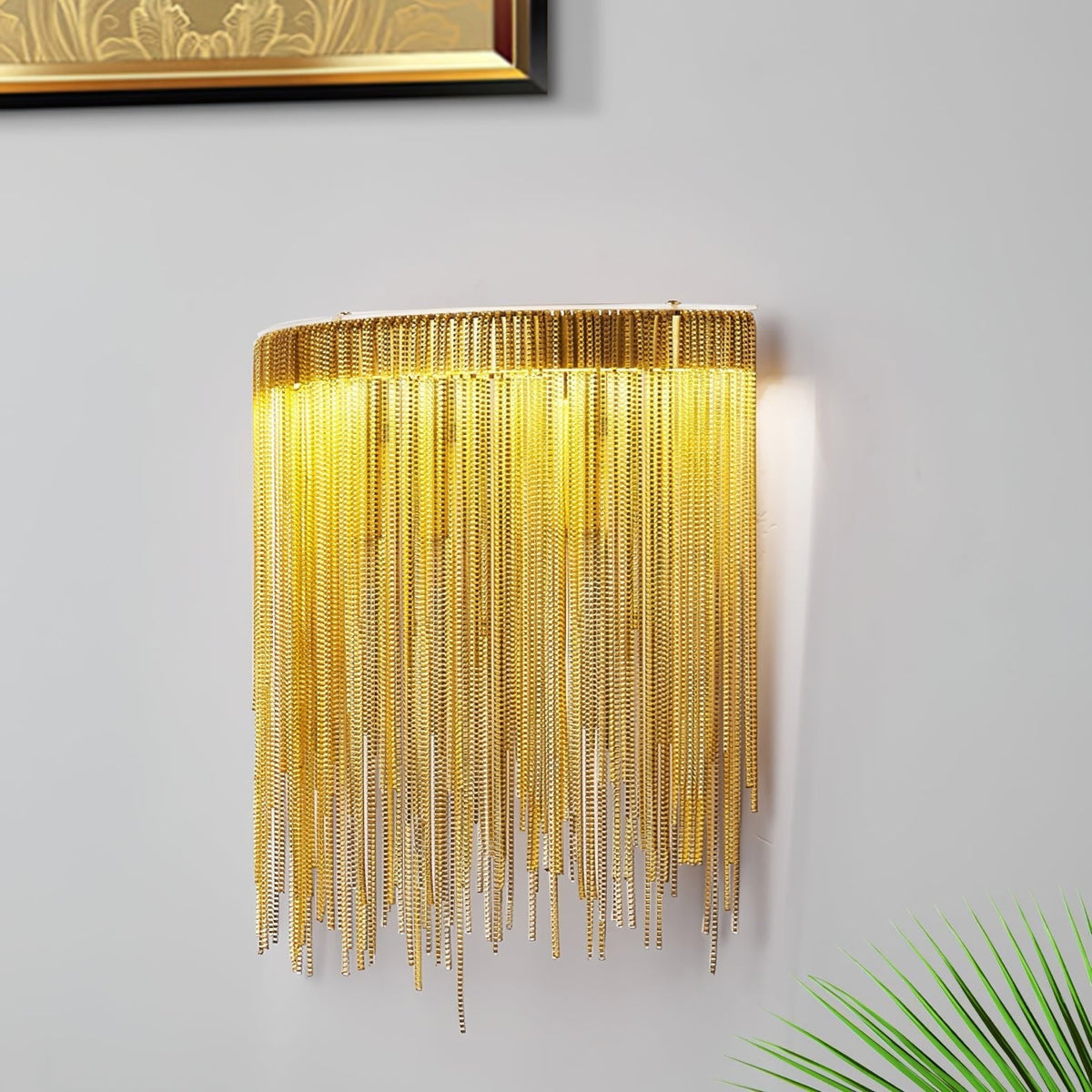 Gove aplique de pared elegante de acero