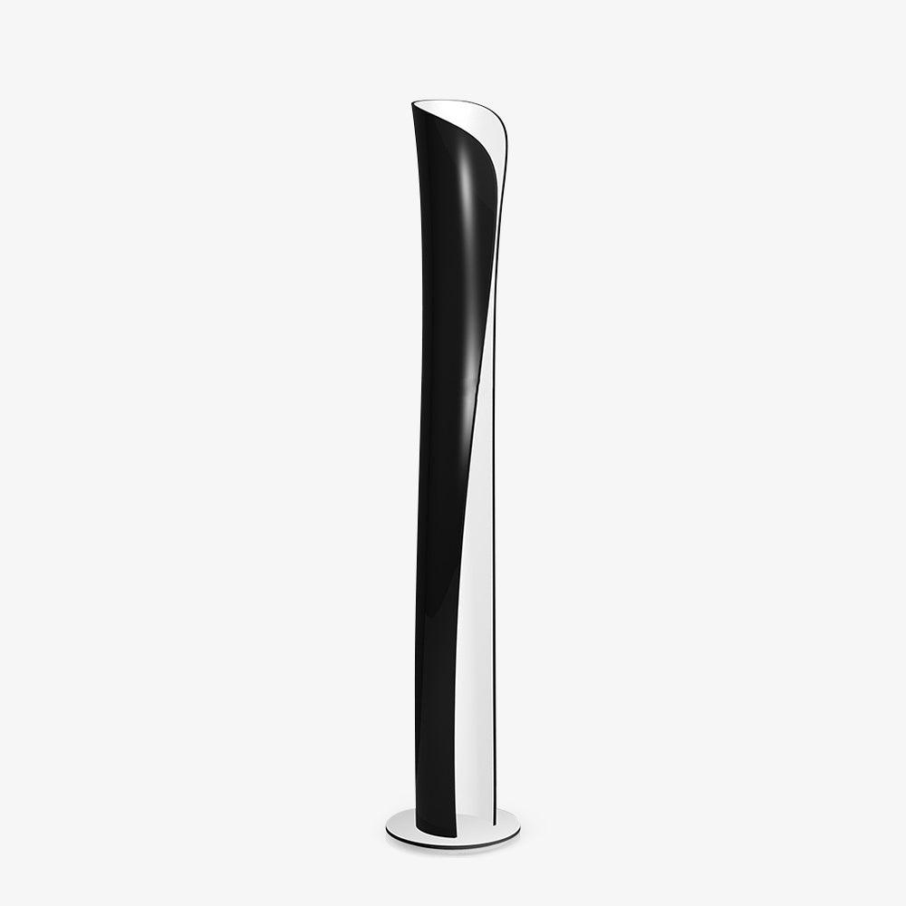 Cirvel lámpara de pie futurista de aluminio