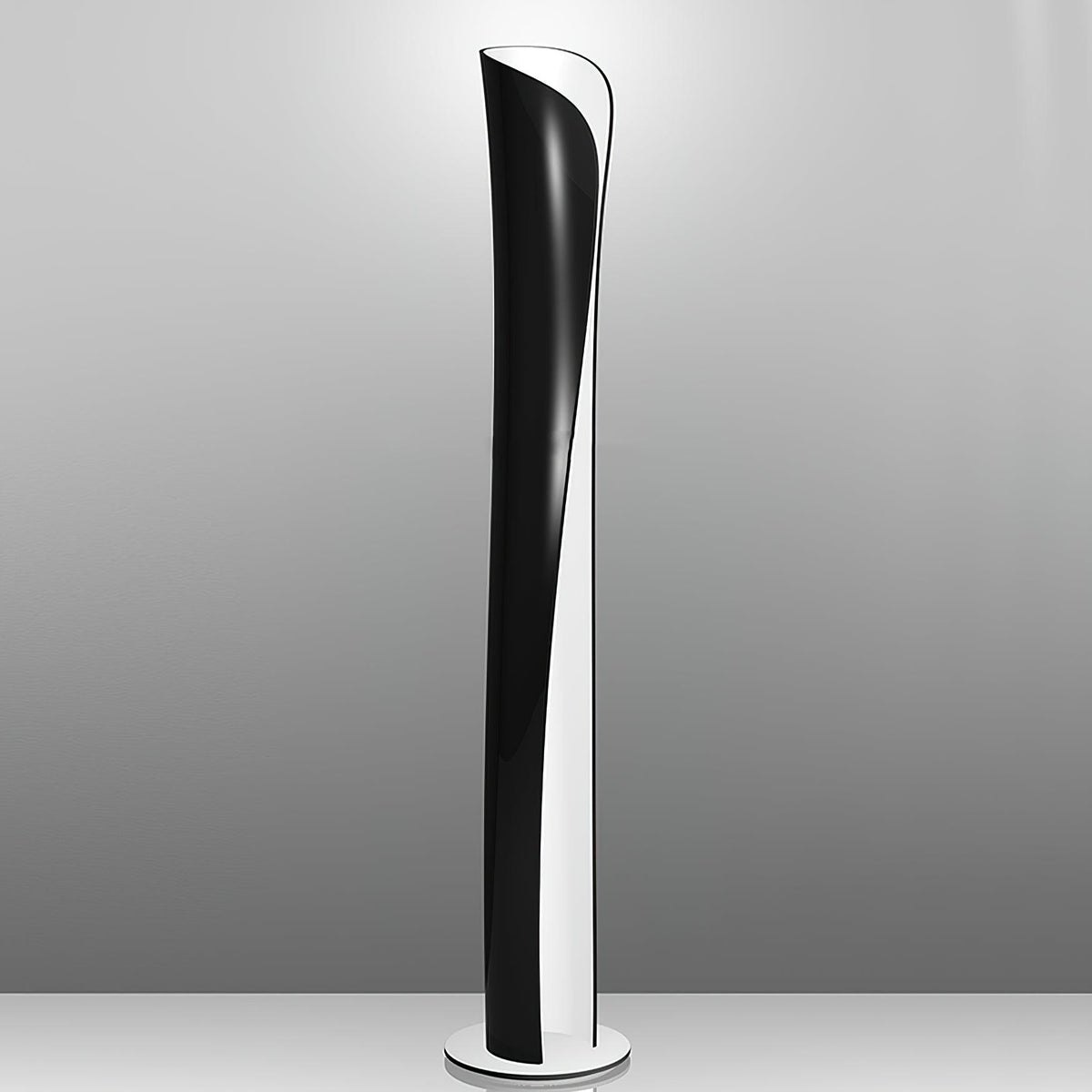 Cirvel lámpara de pie futurista de aluminio