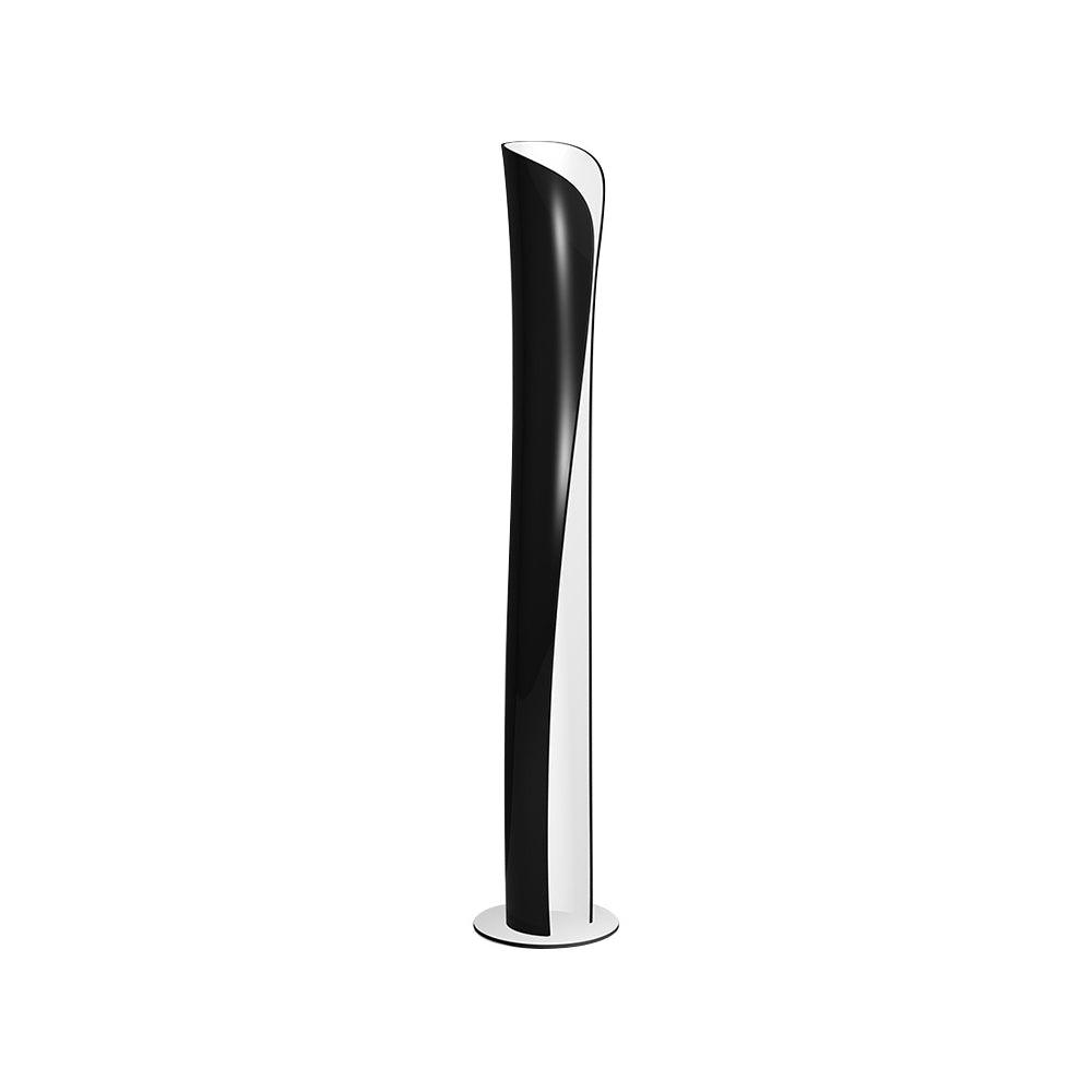 Cirvel lámpara de pie futurista de aluminio