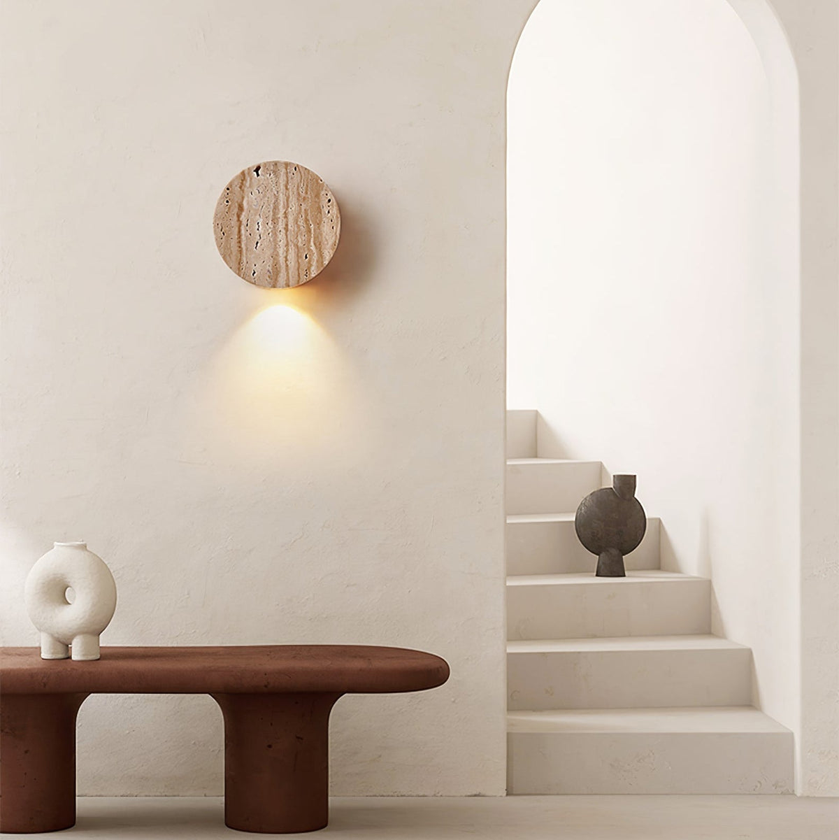 Jenthor aplique de pared travertino