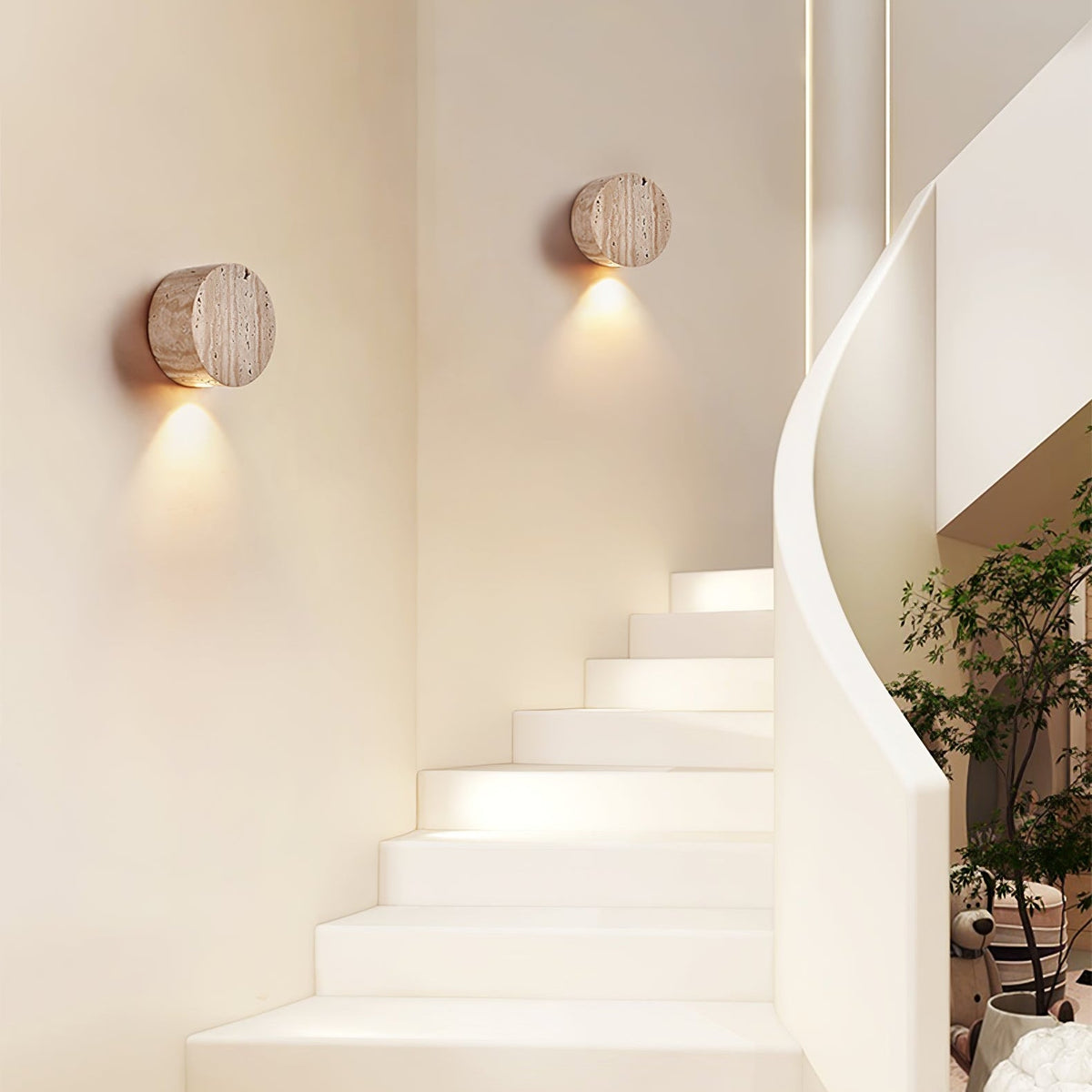 Jenthor aplique de pared travertino