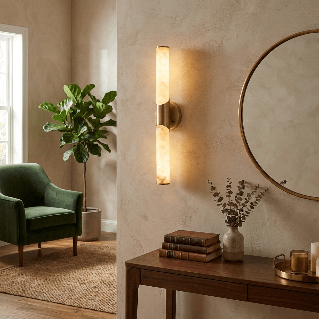 Alarisse aplique de pared alabastro Tubo