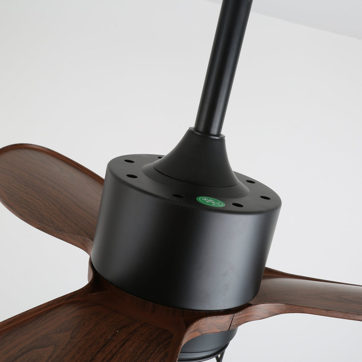 Brisora ventilador de techo con luz Industrial de madera