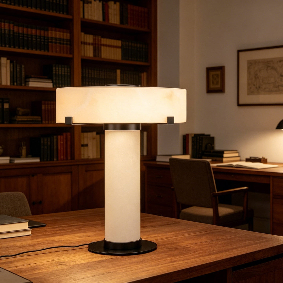 Avenuaya lámpara de mesa de alabastro