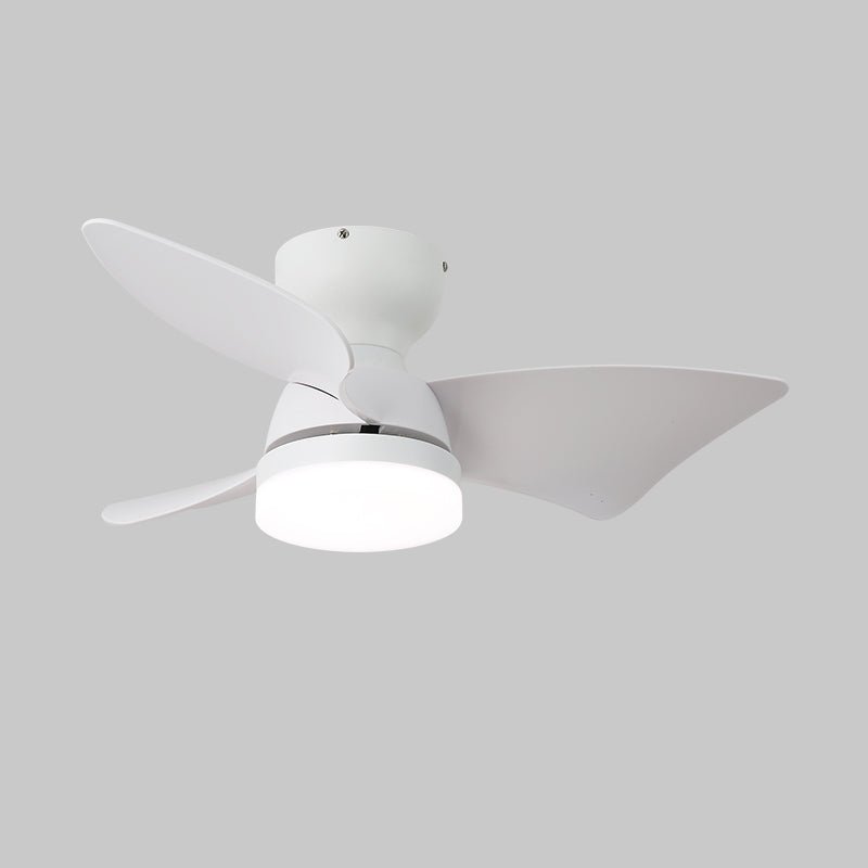 Mirella ventilador de techo con luz de madera y plateado