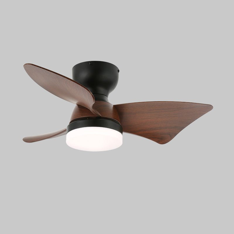 Mirella ventilador de techo con luz de madera y plateado