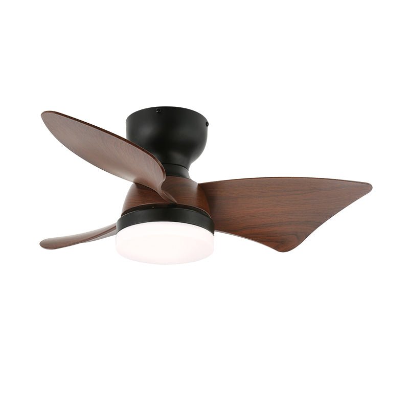 Mirella ventilador de techo con luz de madera y plateado