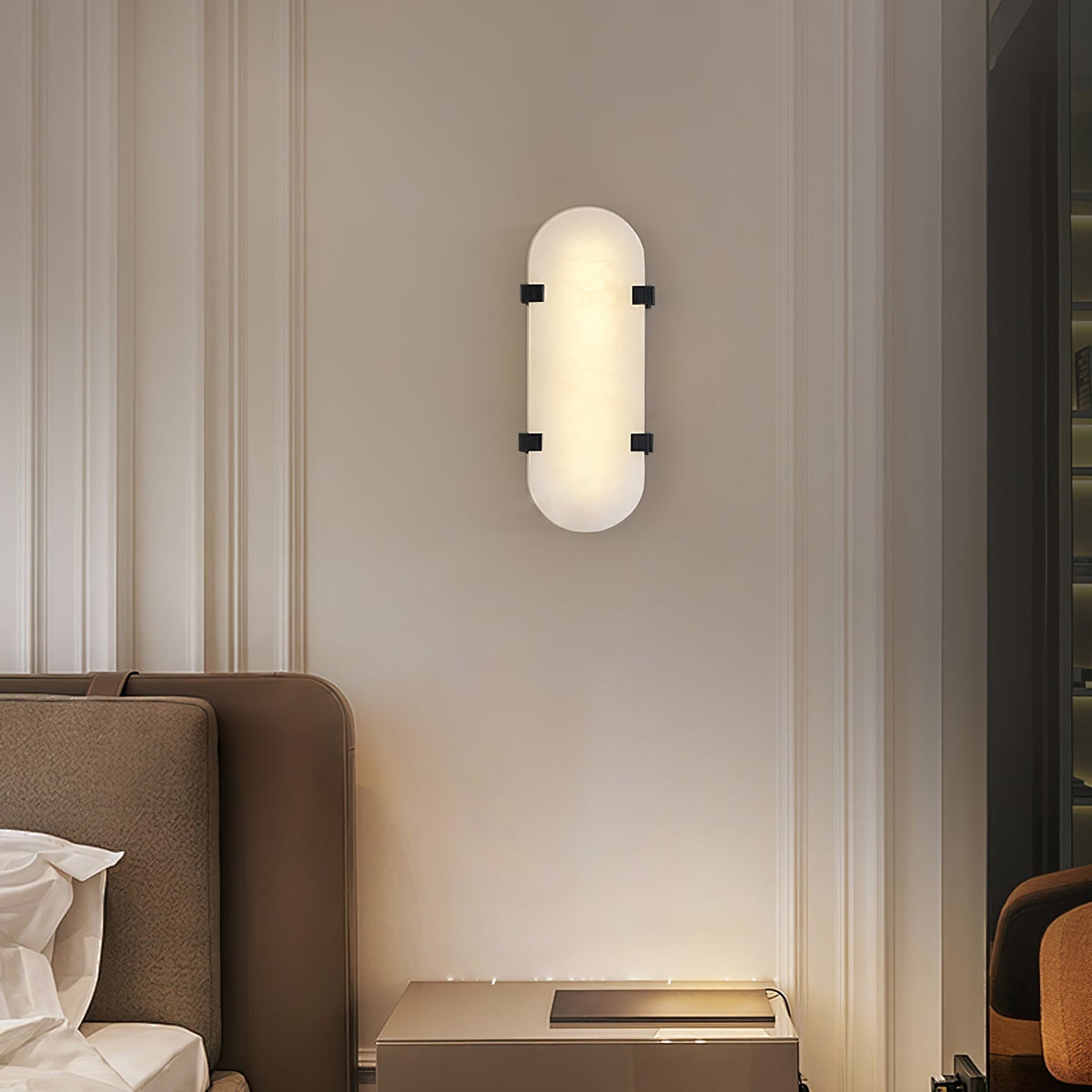 Nivanise aplique de pared moderno en alabastro