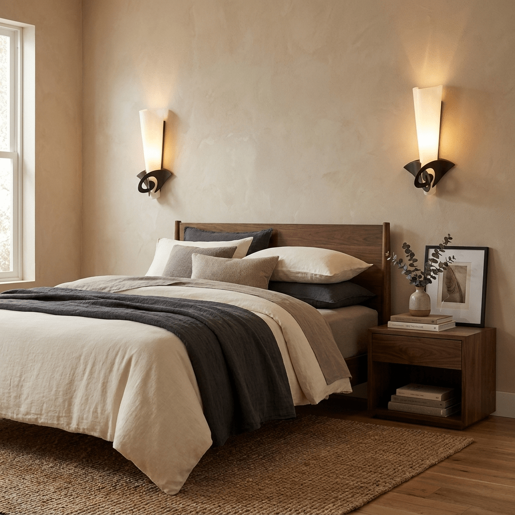 Liorielia aplique de pared de vidrio