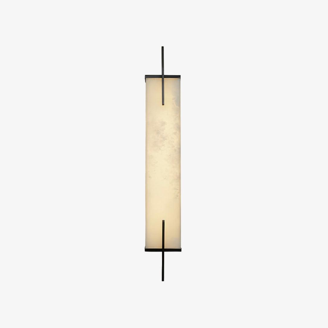 Komino aplique de pared rectangular de alabastro