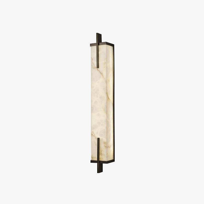 Komino aplique de pared rectangular de alabastro