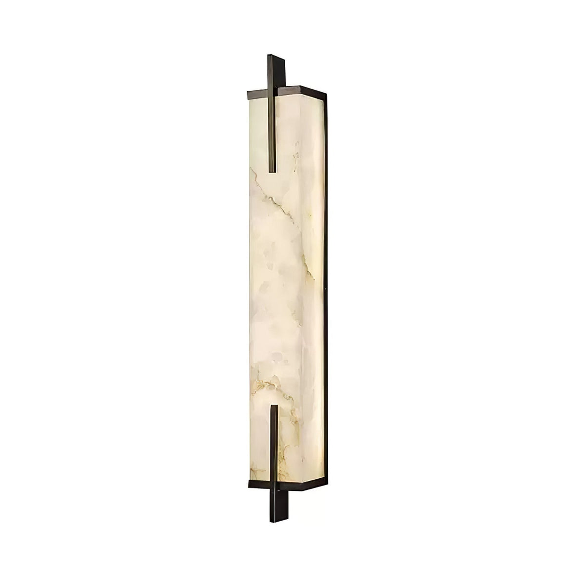 Komino aplique de pared rectangular de alabastro