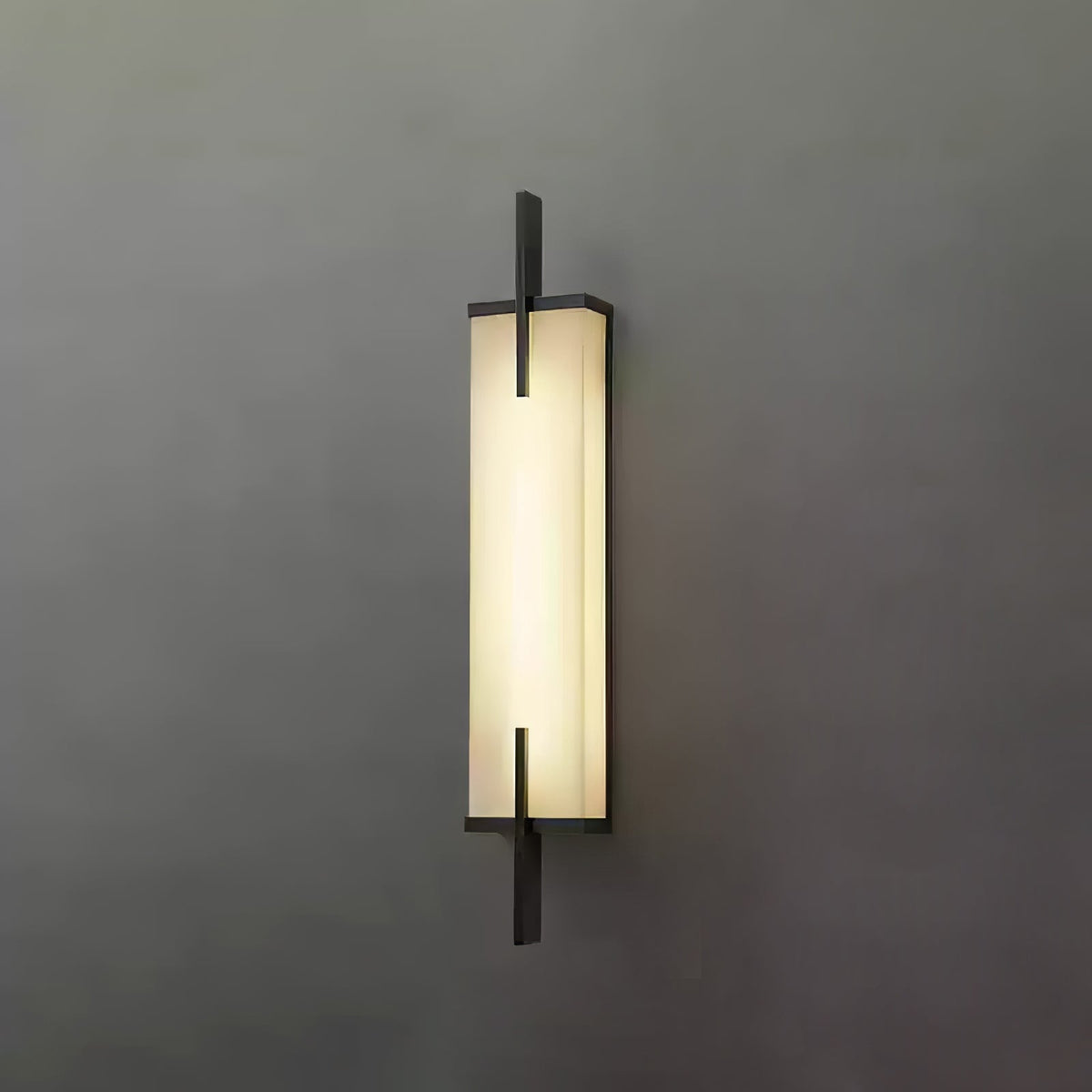 Komino aplique de pared rectangular de alabastro