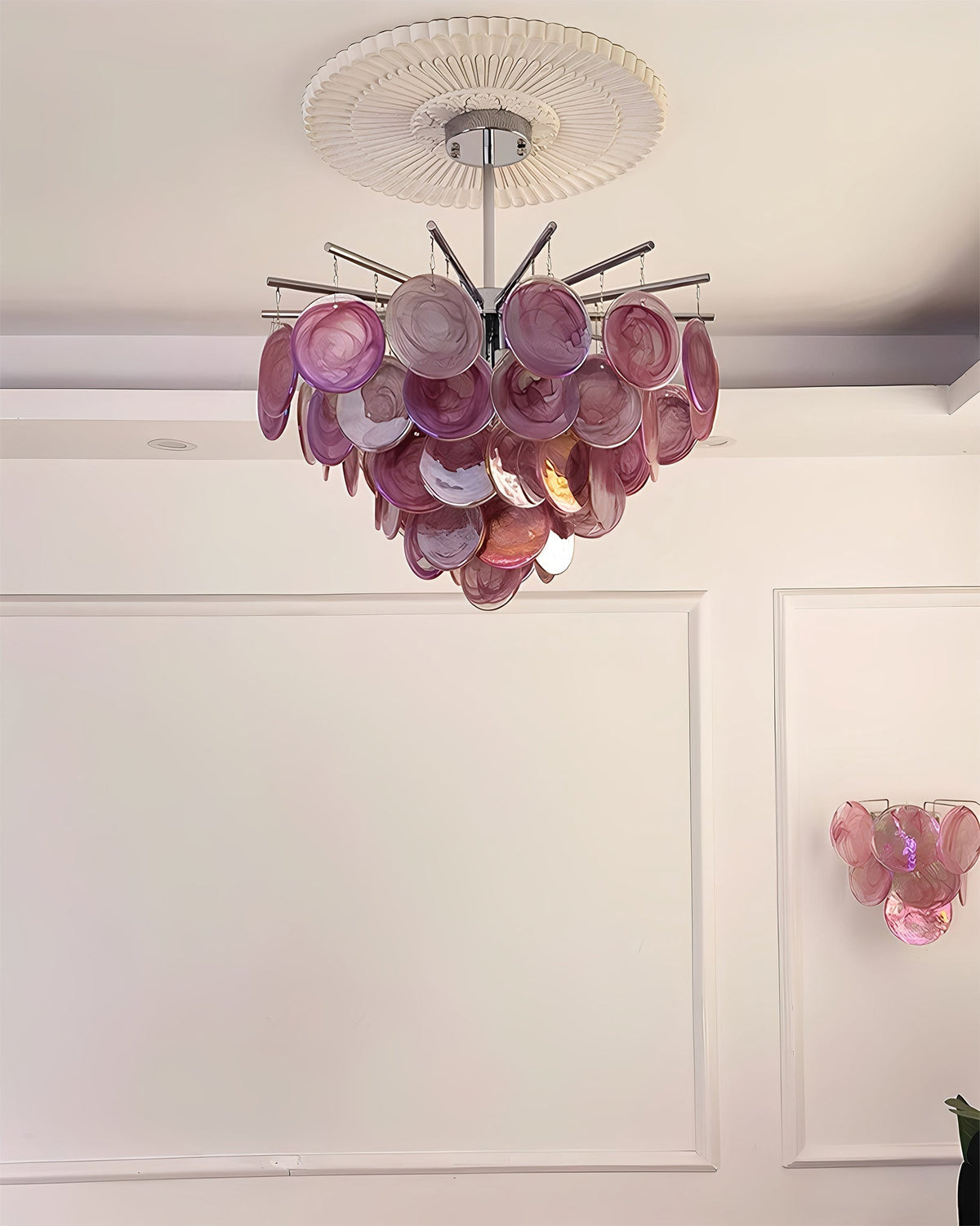 Velalissa vidrio lámpara de araña