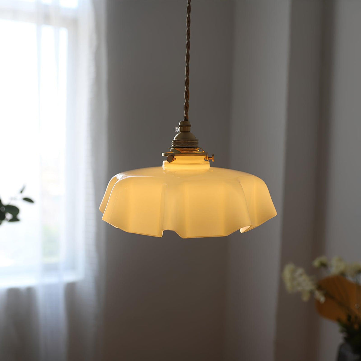 Liorivora lámpara colgante French Flower para comedor