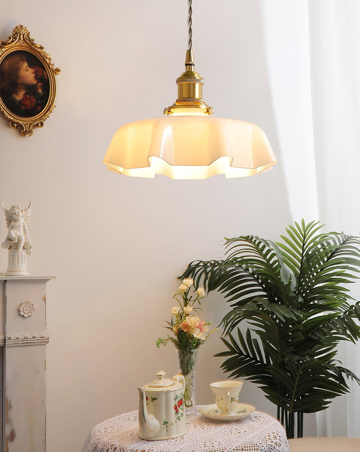 Liorivora lámpara colgante French Flower para comedor