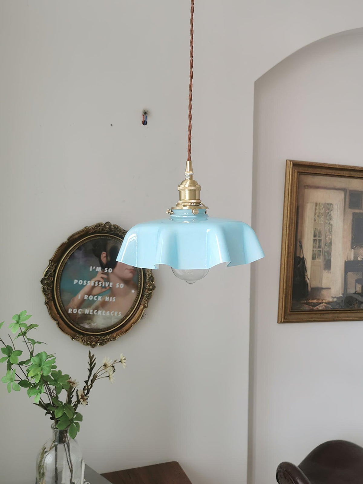 Liorivora lámpara colgante French Flower para comedor