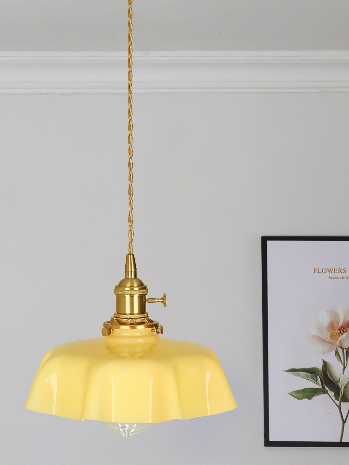 Liorivora lámpara colgante French Flower para comedor