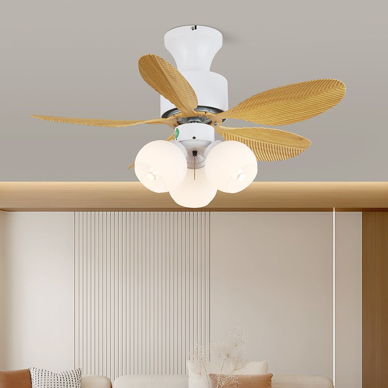 Celoia ventilador de techo con luz de vidrio colorido