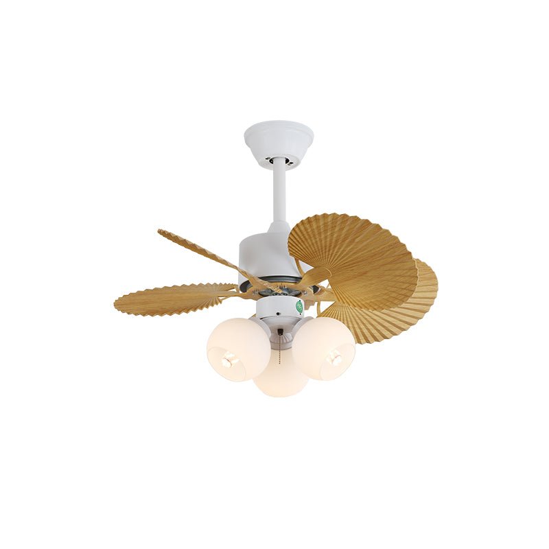 Celoia ventilador de techo con luz de vidrio colorido