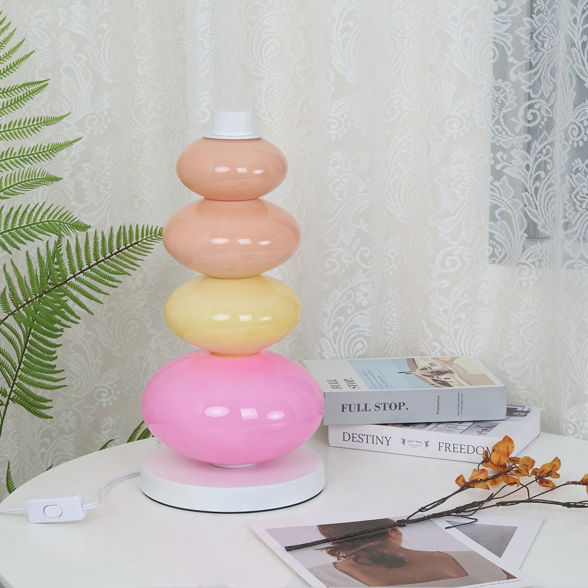 Nimbx lámpara de mesa artística de mármol