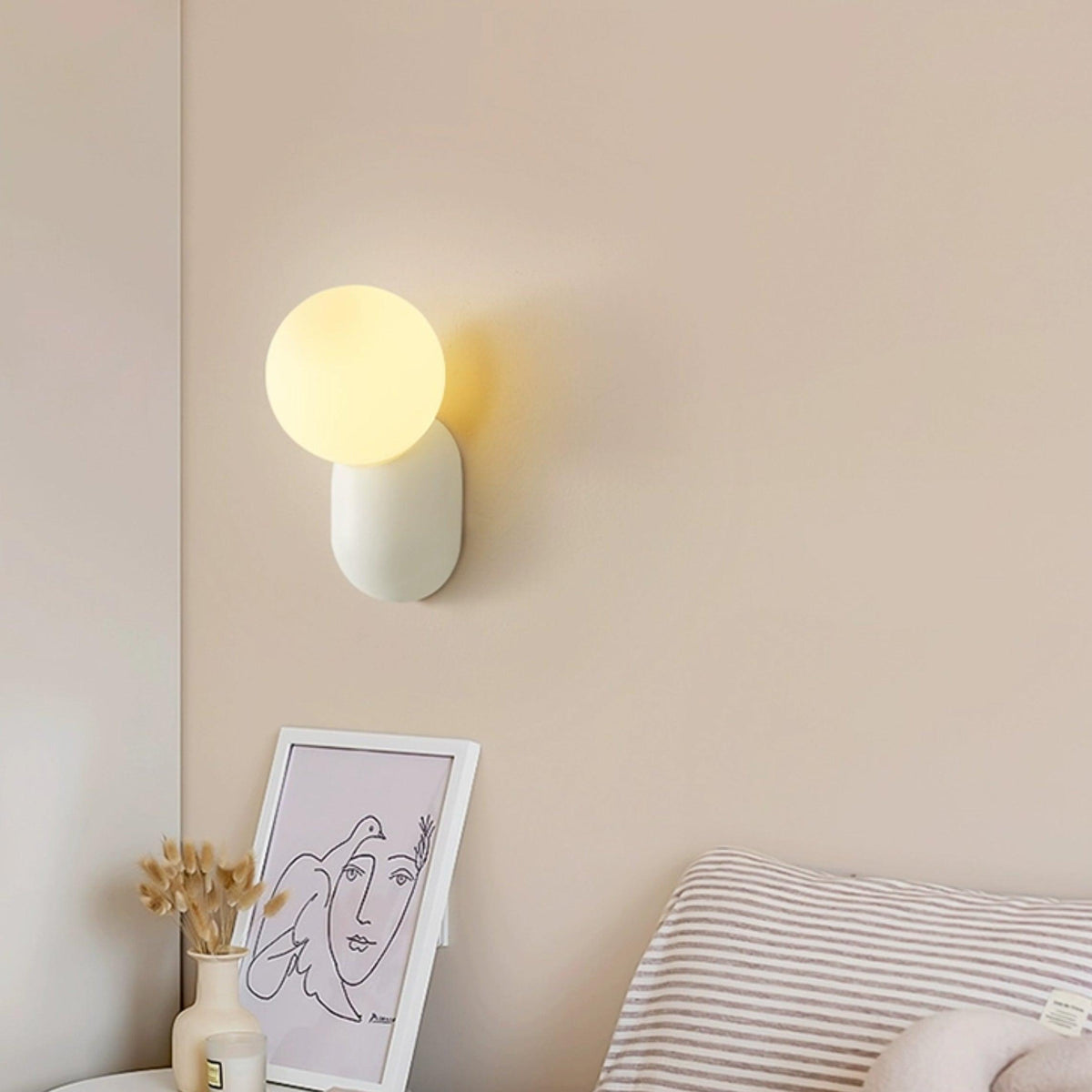 Nelo aplique de pared minimalista globo
