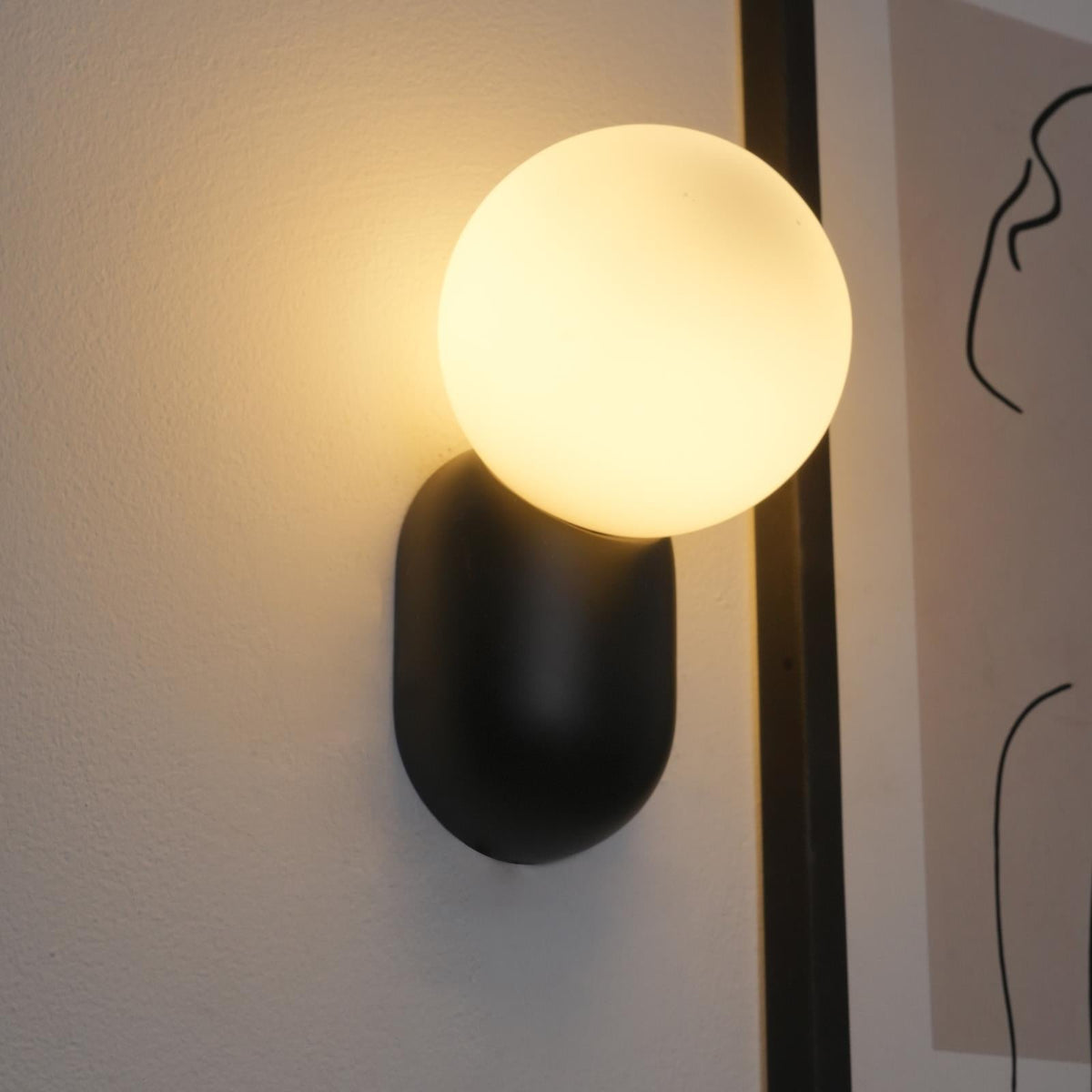 Nelo aplique de pared minimalista globo