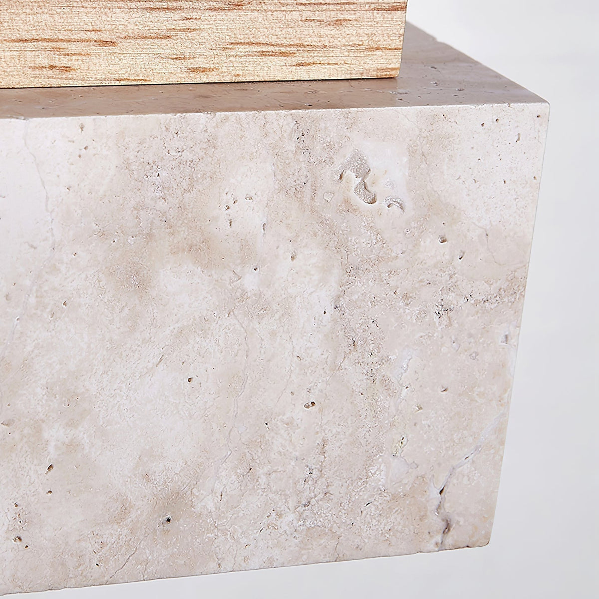 Ciraeila lámpara colgante rectangular de travertino