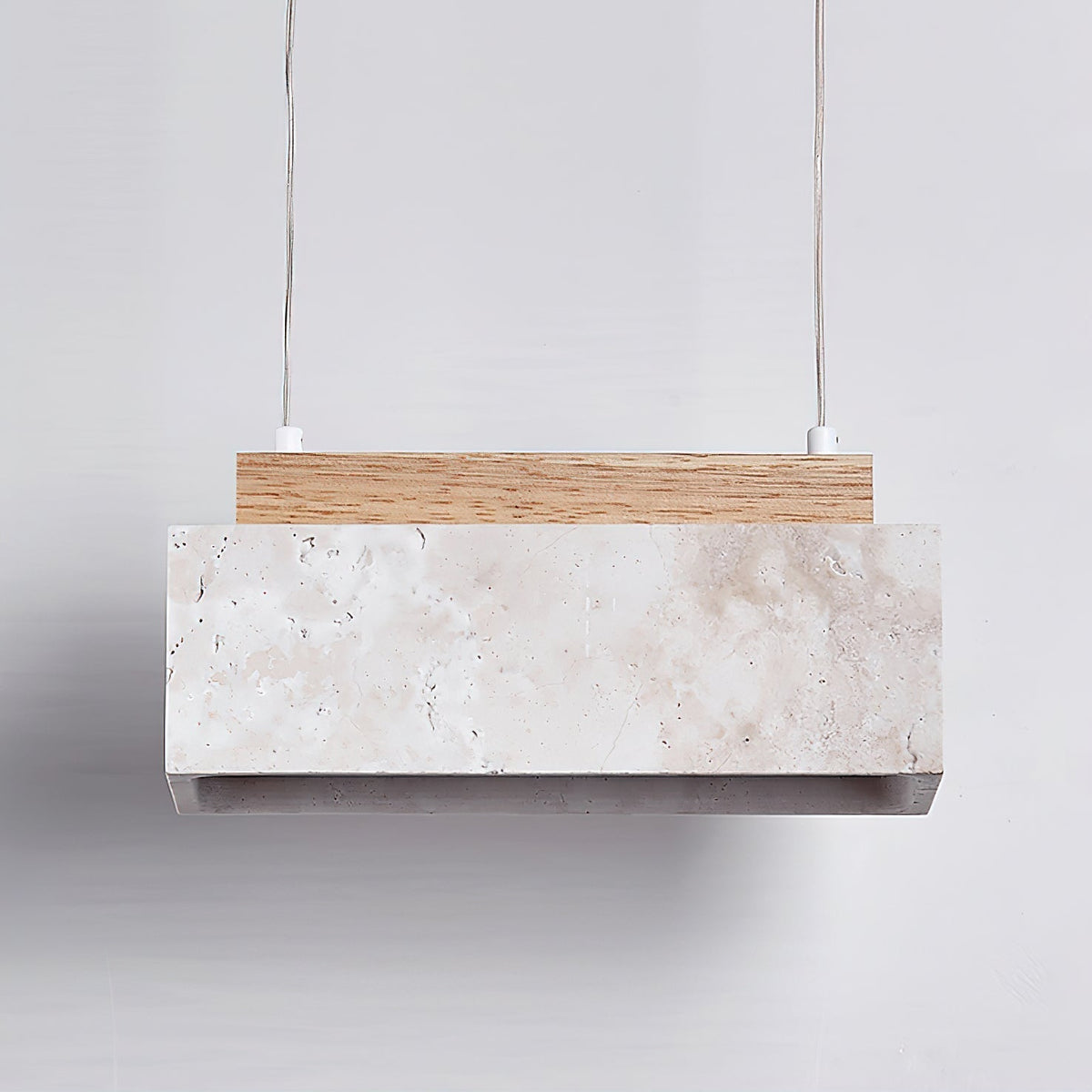 Ciraeila lámpara colgante rectangular de travertino