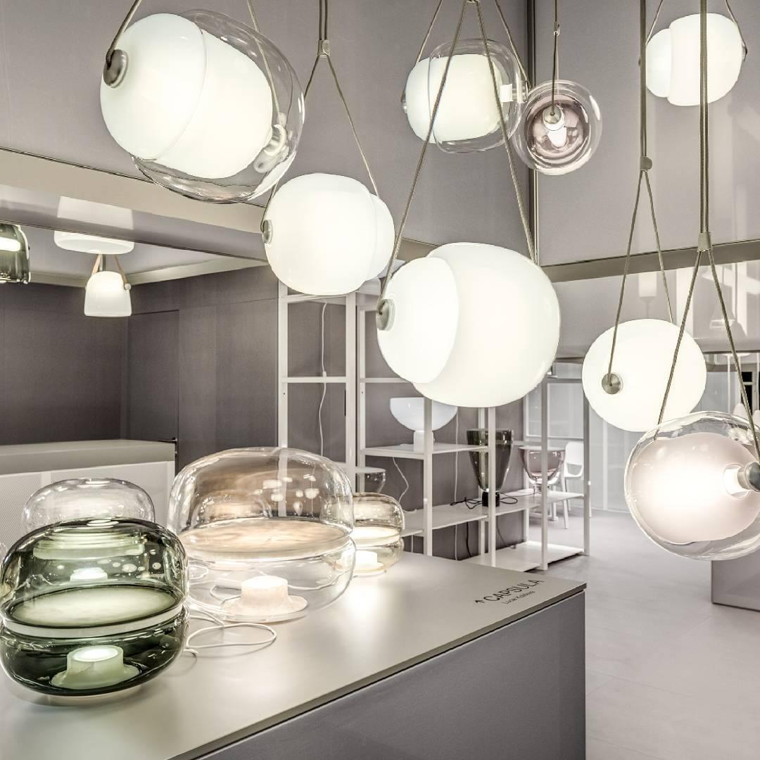 Ovexa lámpara colgante contemporánea de vidrio