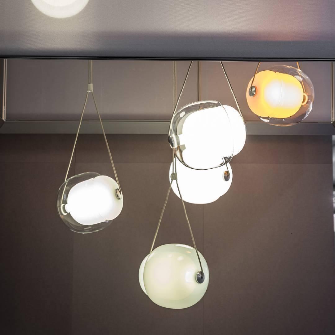 Ovexa lámpara colgante contemporánea de vidrio