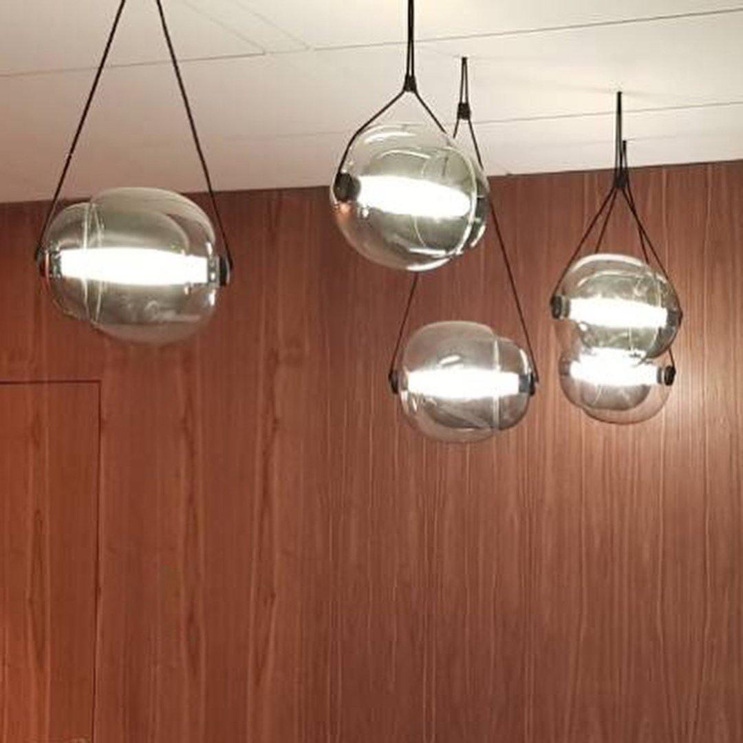 Ovexa lámpara colgante contemporánea de vidrio