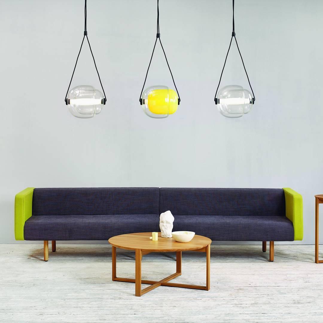 Ovexa lámpara colgante contemporánea de vidrio