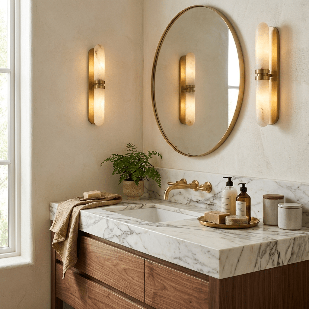 Maelisse aplique de pared alabastro