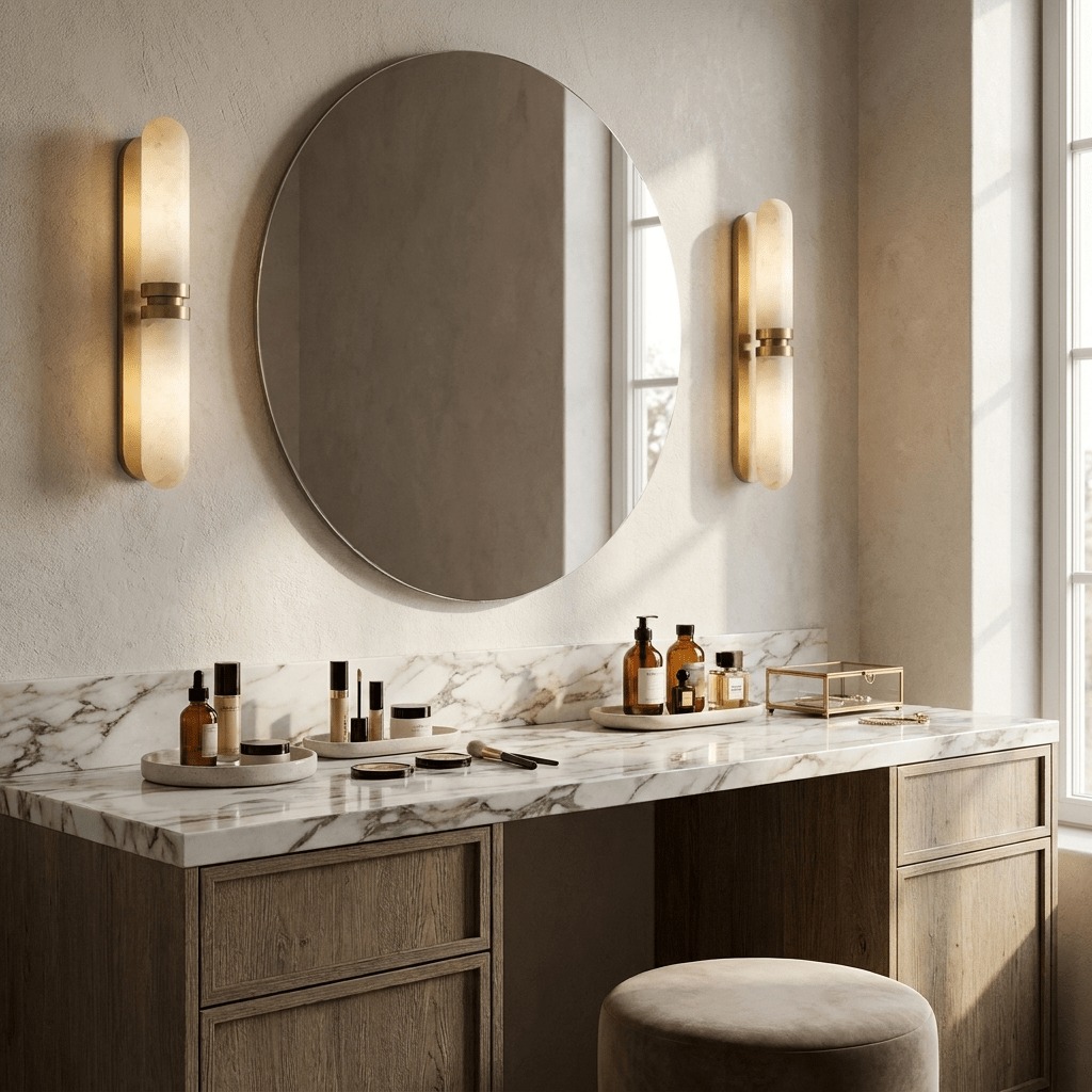 Maelisse aplique de pared alabastro