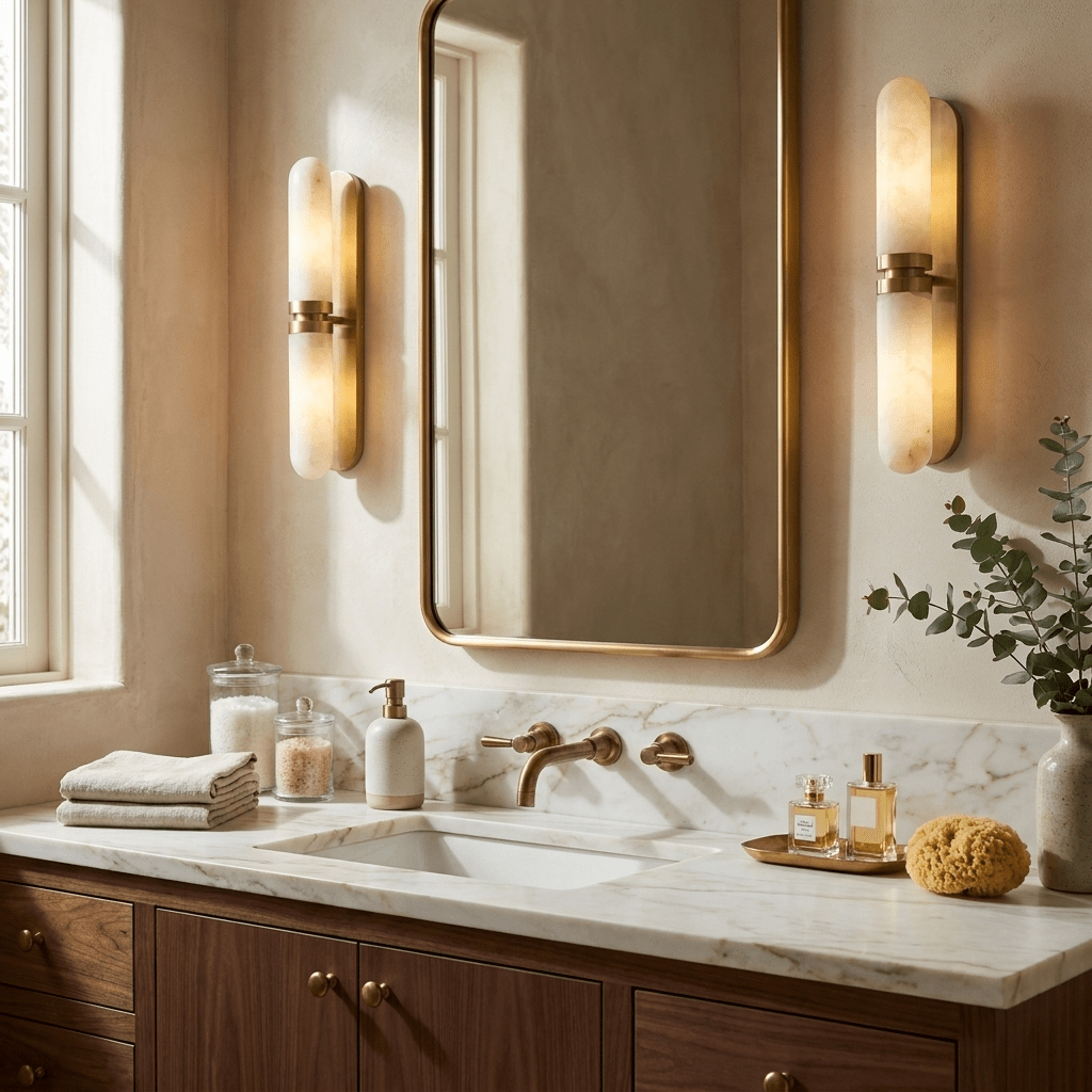 Maelisse aplique de pared alabastro