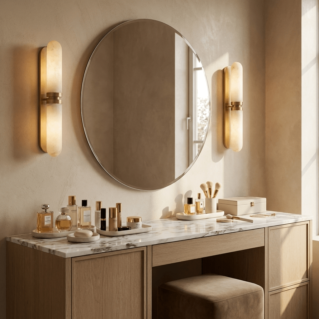Maelisse aplique de pared alabastro