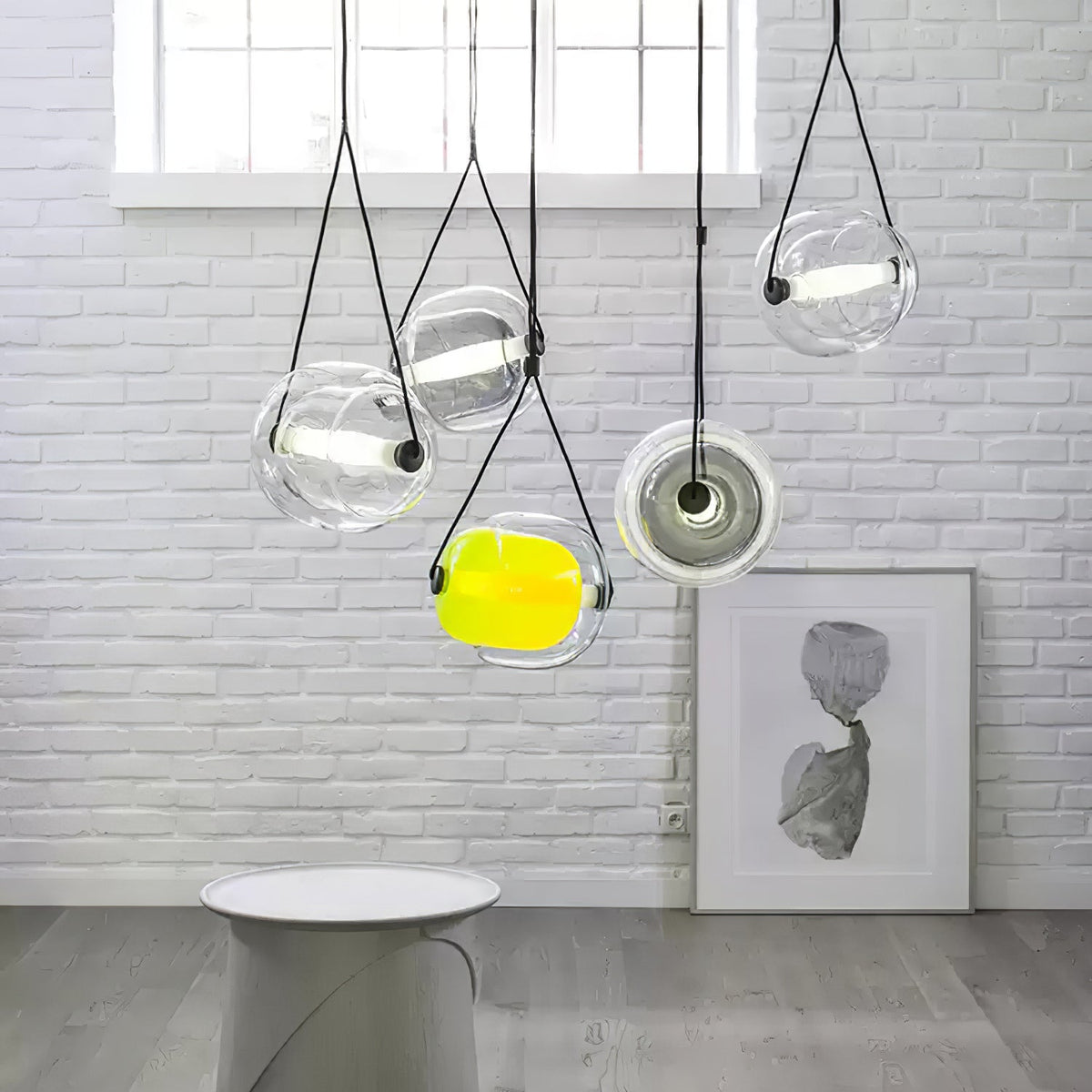 Ovexa lámpara colgante contemporánea de vidrio