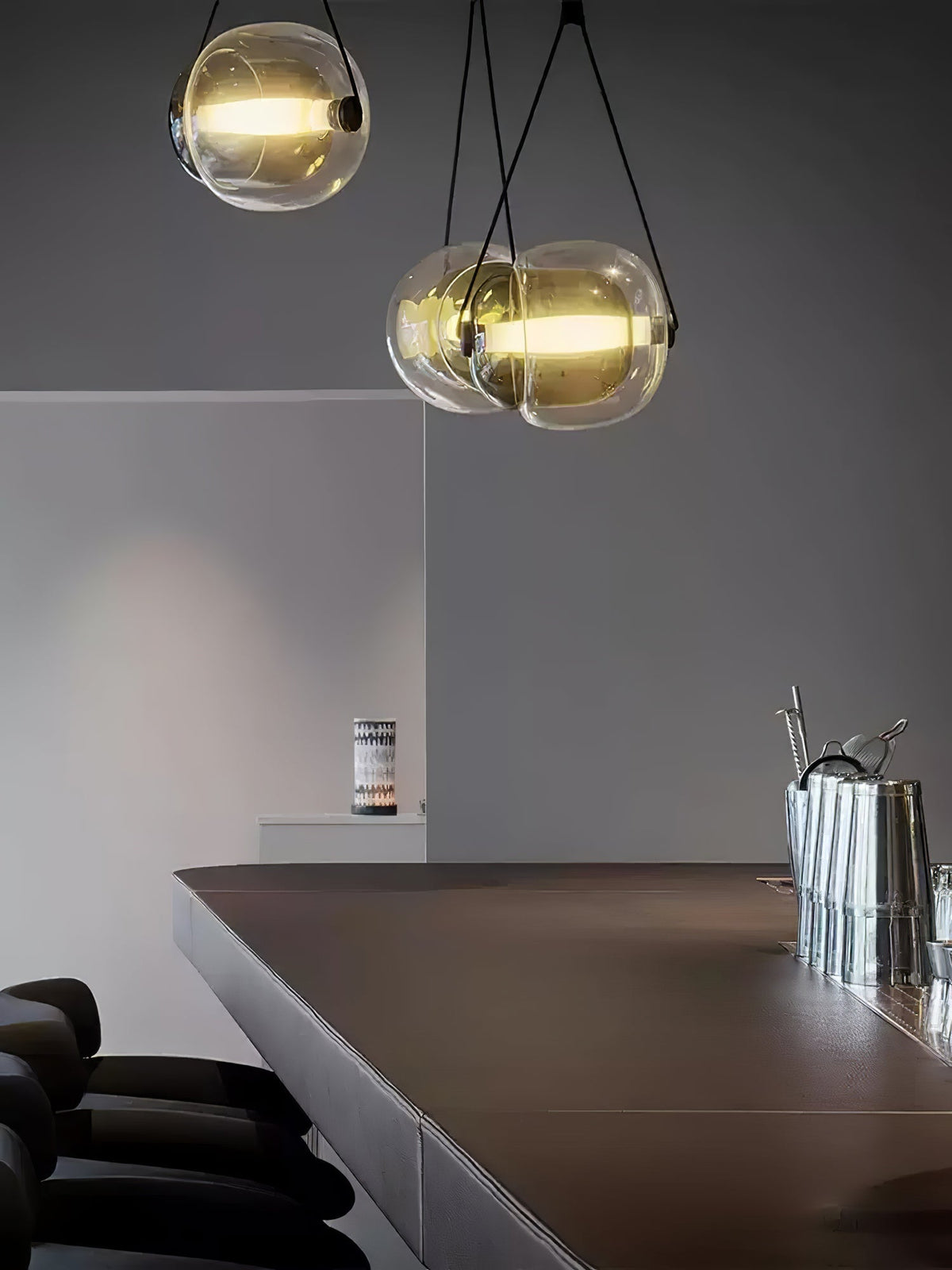 Ovexa lámpara colgante contemporánea de vidrio