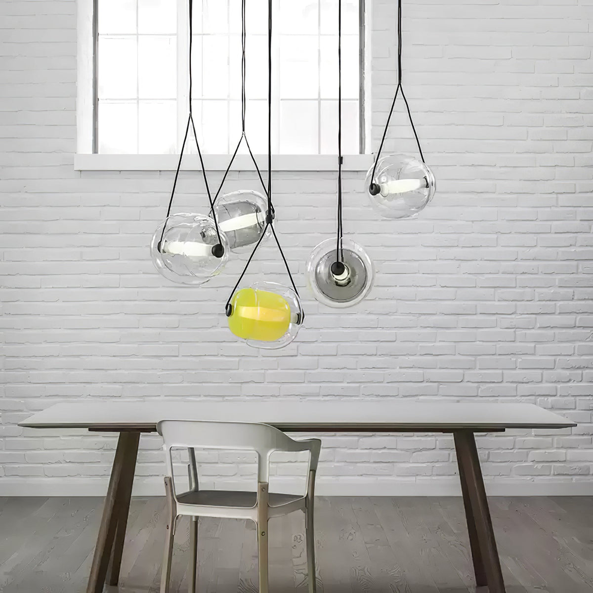 Ovexa lámpara colgante contemporánea de vidrio
