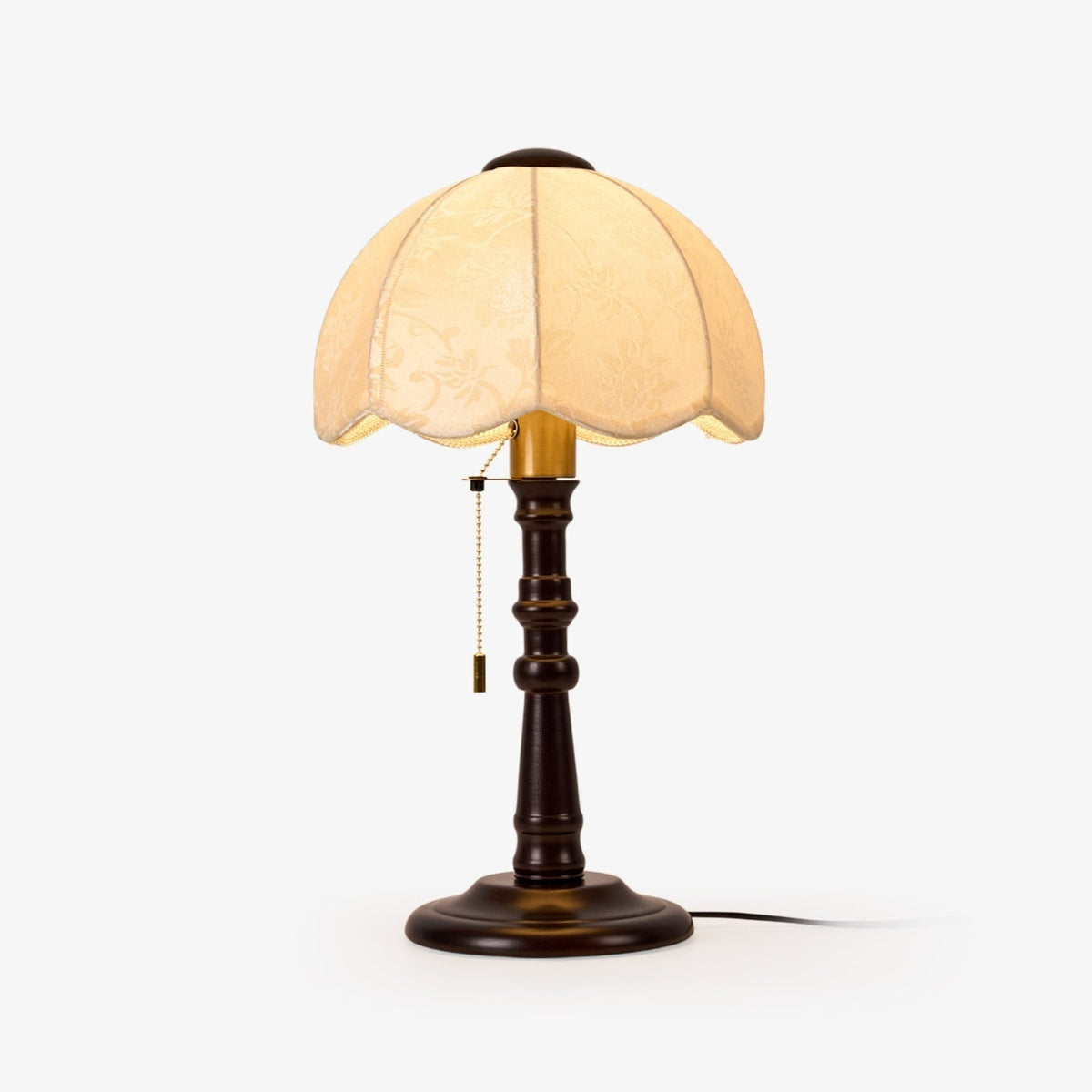Beckett lámpara de mesa vintage de madera