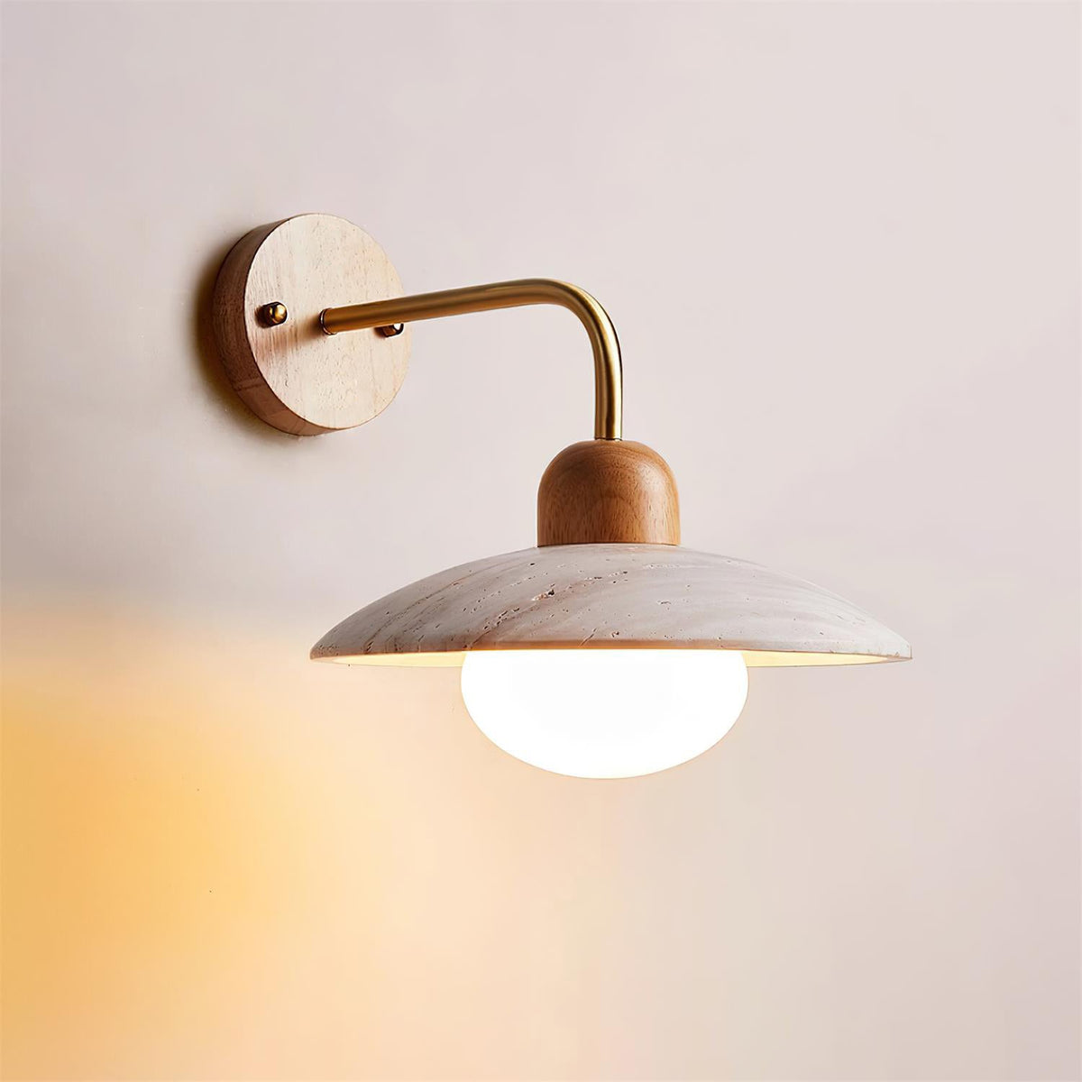 Aria Lámpara de Pared Vintage de Travertino