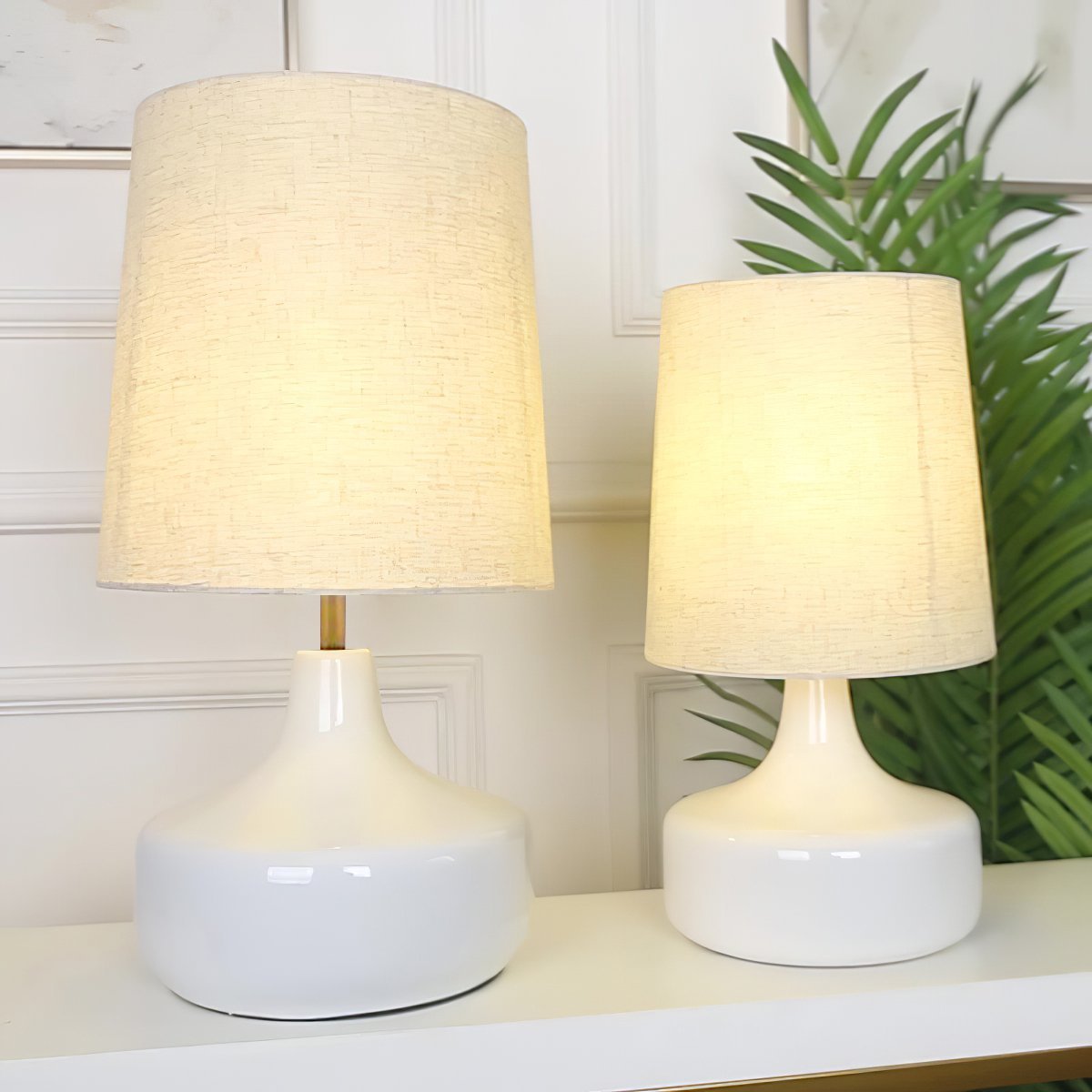Olenvaris lámpara de mesa de cerámica