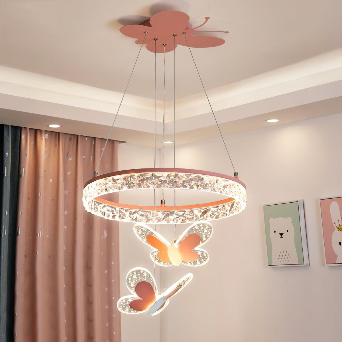 Orlina lámpara colgante de acrílico con diseño industrial