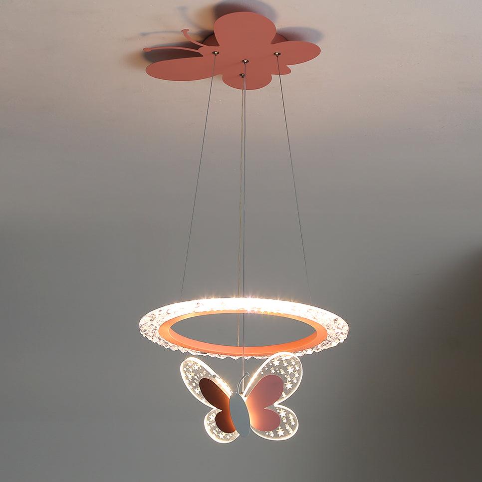 Orlina lámpara colgante de acrílico con diseño industrial
