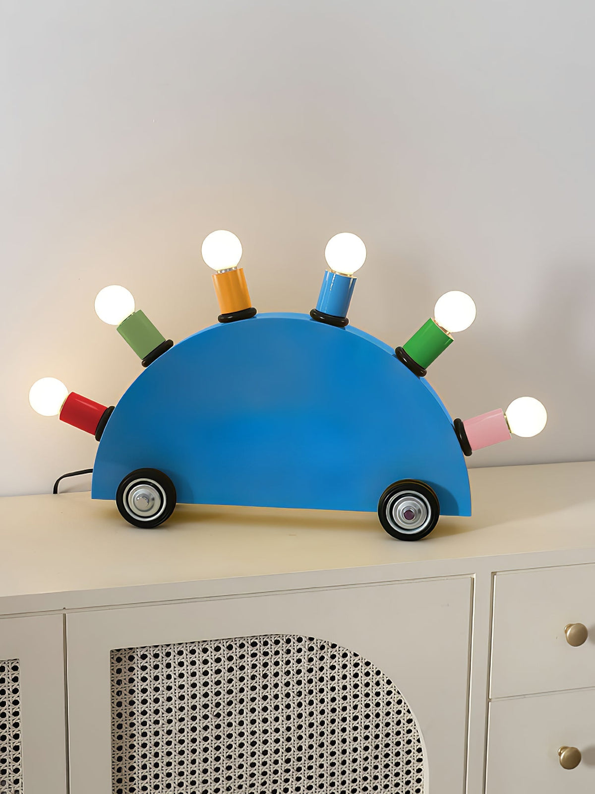 Mirerette lámpara de mesa Car Colorful para habitación infantil