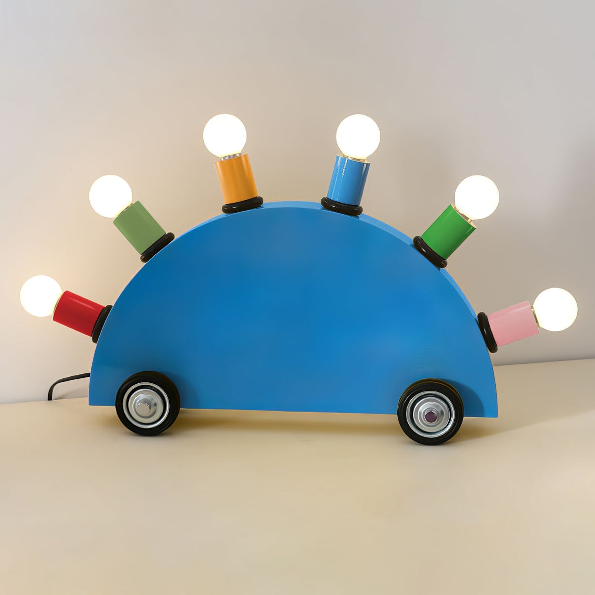 Mirerette lámpara de mesa Car Colorful para habitación infantil