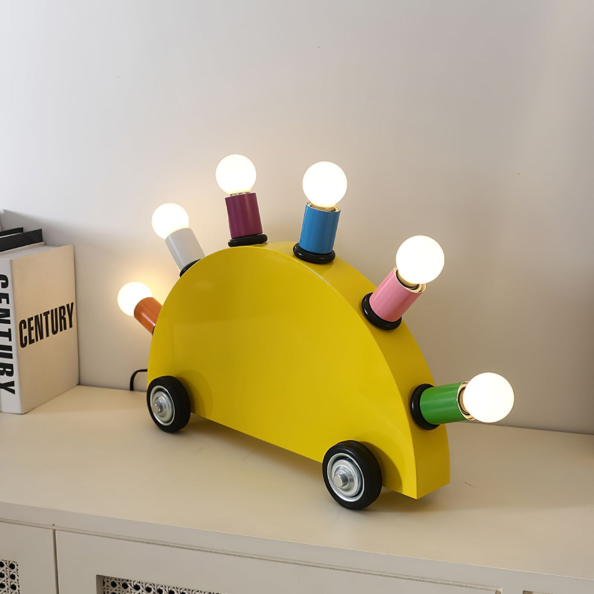 Mirerette lámpara de mesa Car Colorful para habitación infantil